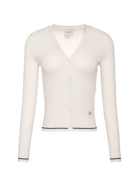 Calvin Klein — cable-knit cardigan