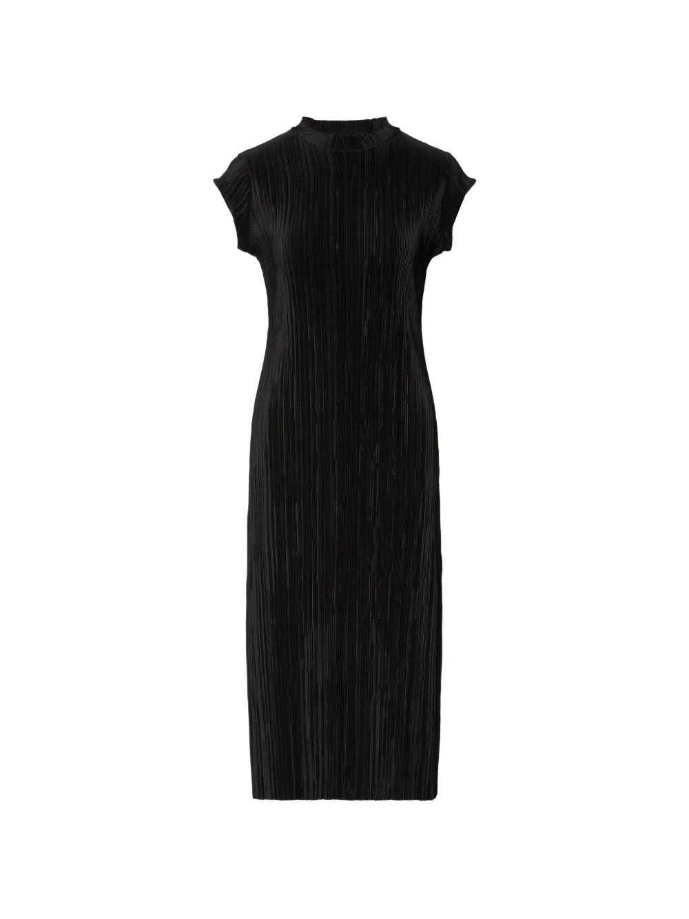 Calvin Klein Jurk met plissé-effect en kapmouwen Zwart
