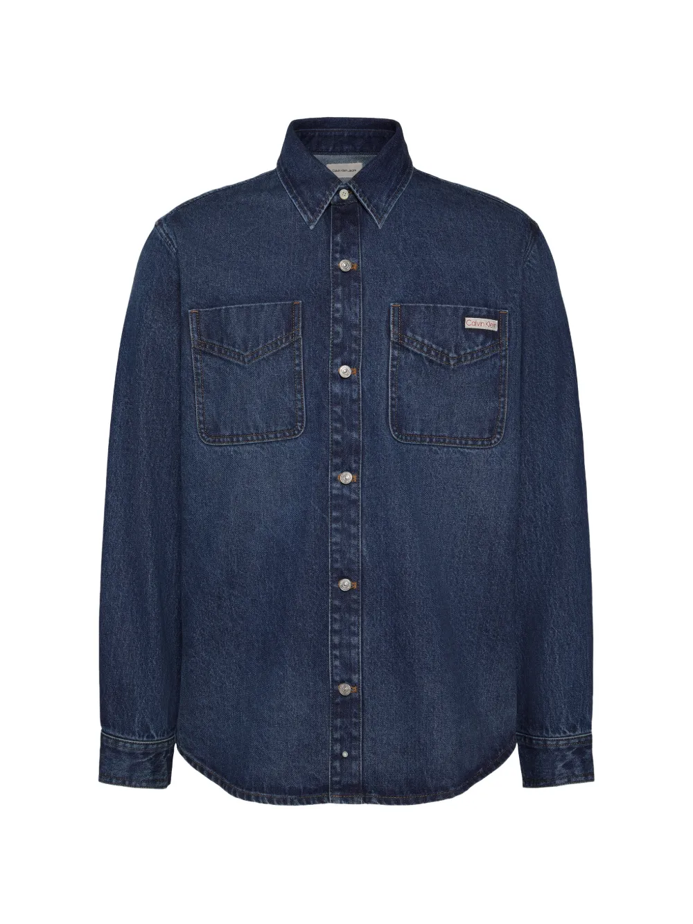 Calvin Klein 90's denim shirt jacket - Blau
