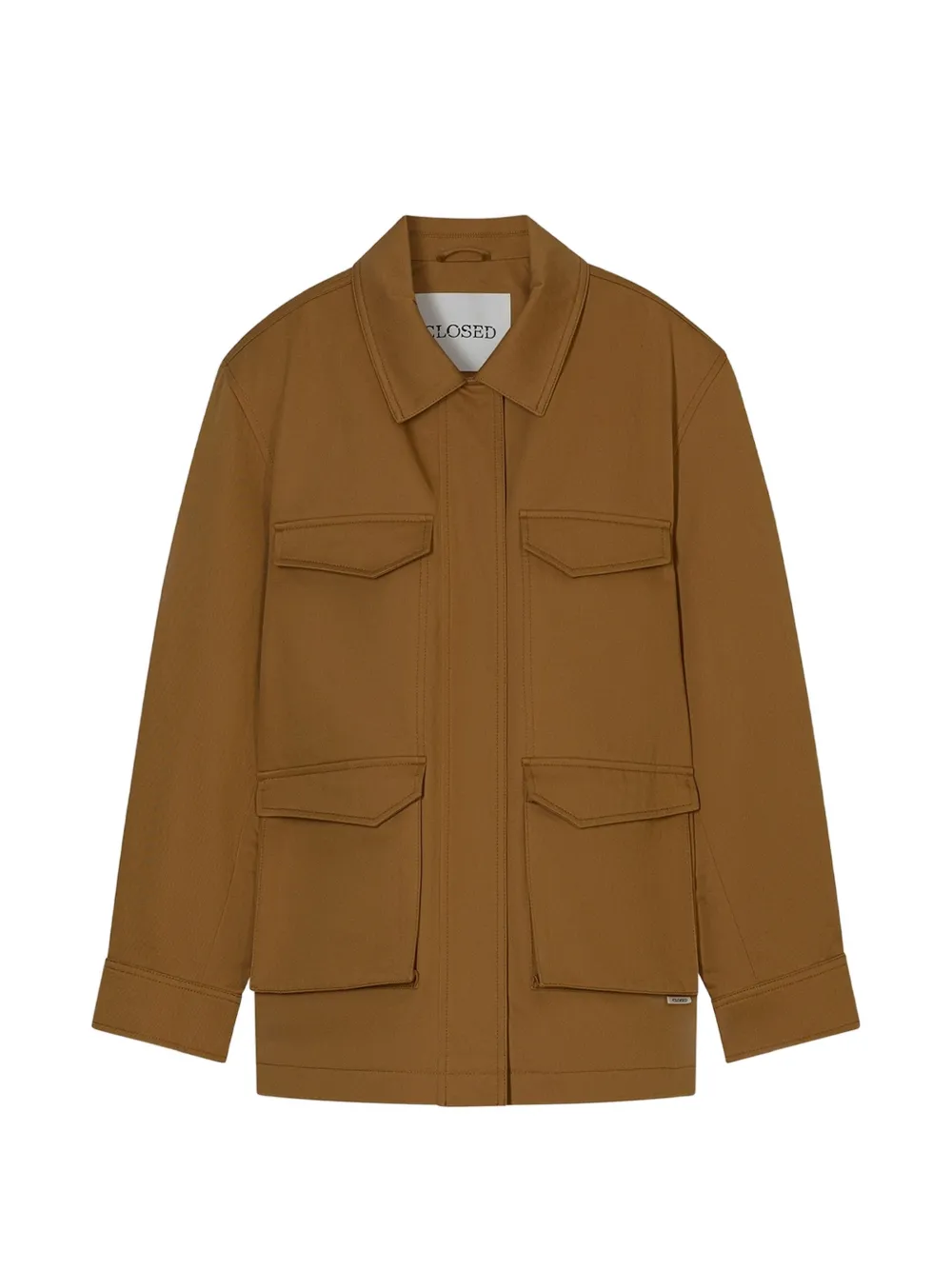 Closed flap-pocket jacket - Marrone