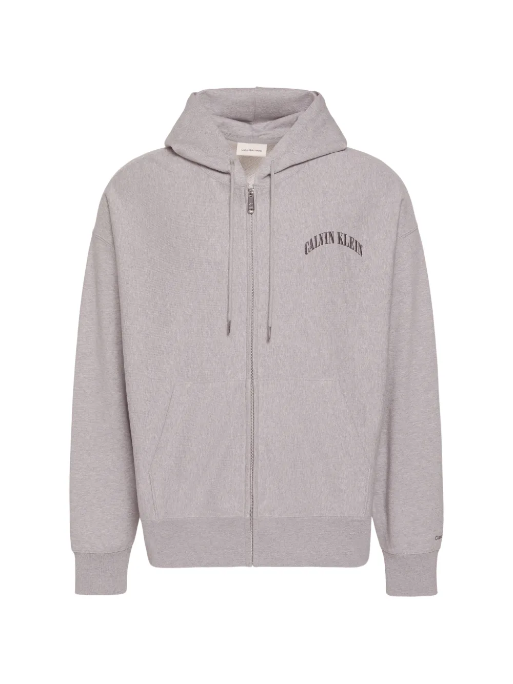 Calvin Klein Varsity zip-up hoodie - Grigio