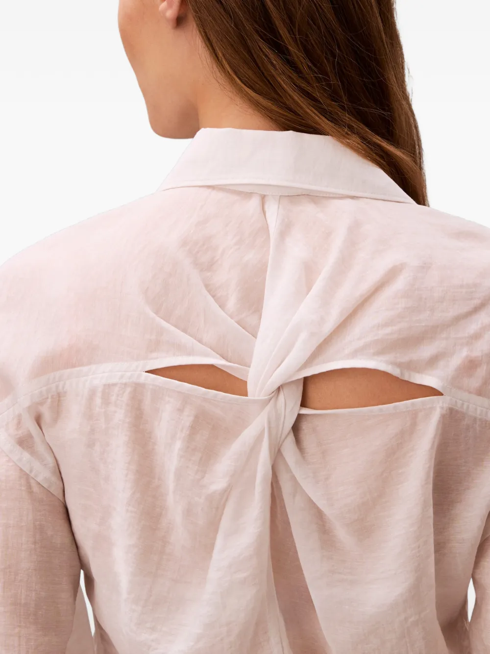 Calvin Klein Blouse met gedraaide achterkant Wit
