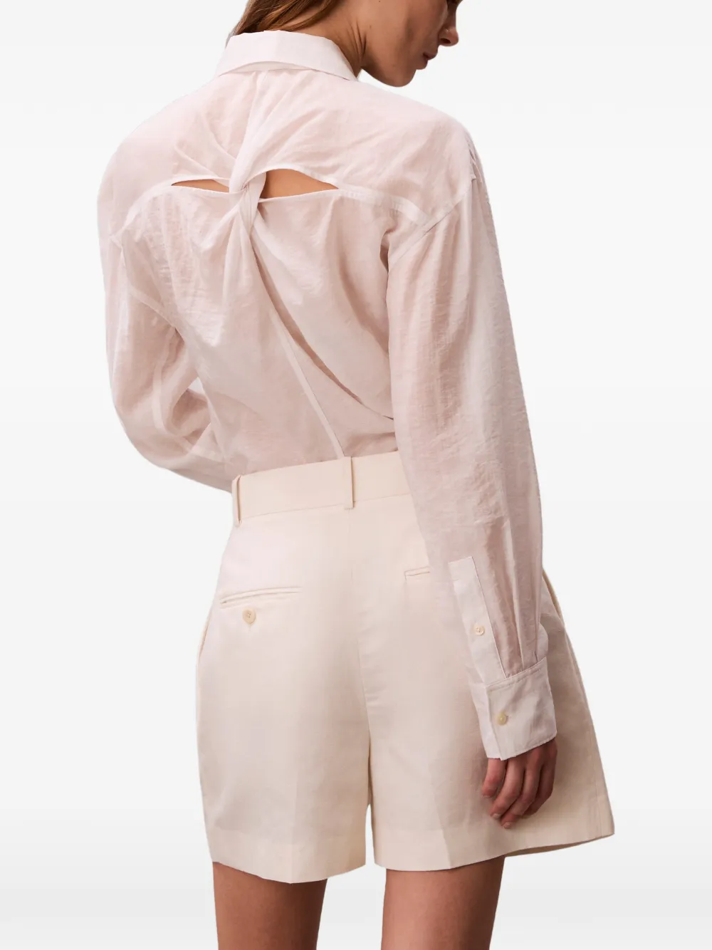 Calvin Klein Blouse met gedraaide achterkant Wit