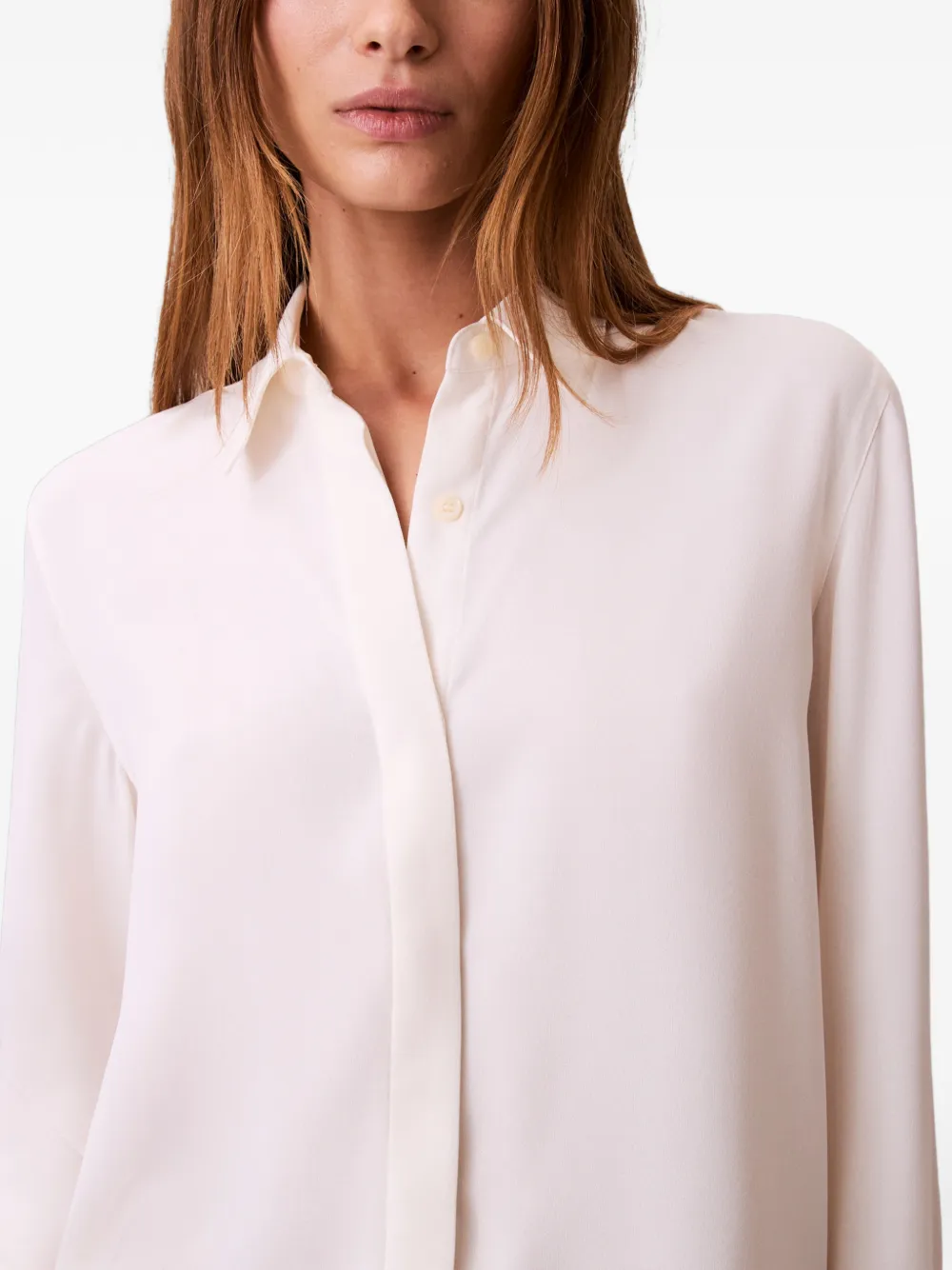 Calvin Klein Satijnen blouse Wit