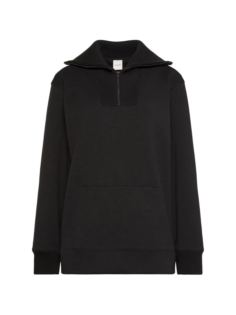 Calvin Klein oversized zip-collar sweatshirt - Nero