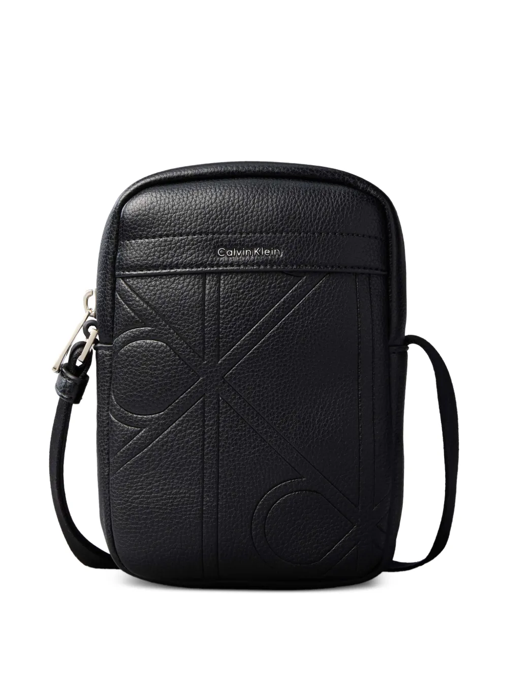 Calvin Klein logo-embossed shoulder bag - Nero