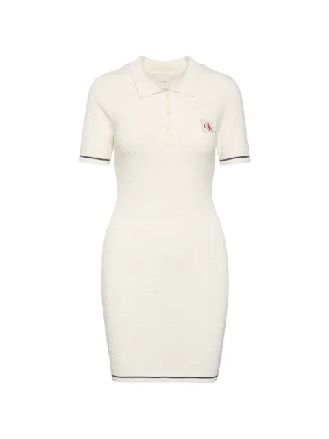 Calvin Klein vestido corto en tejido de ochos