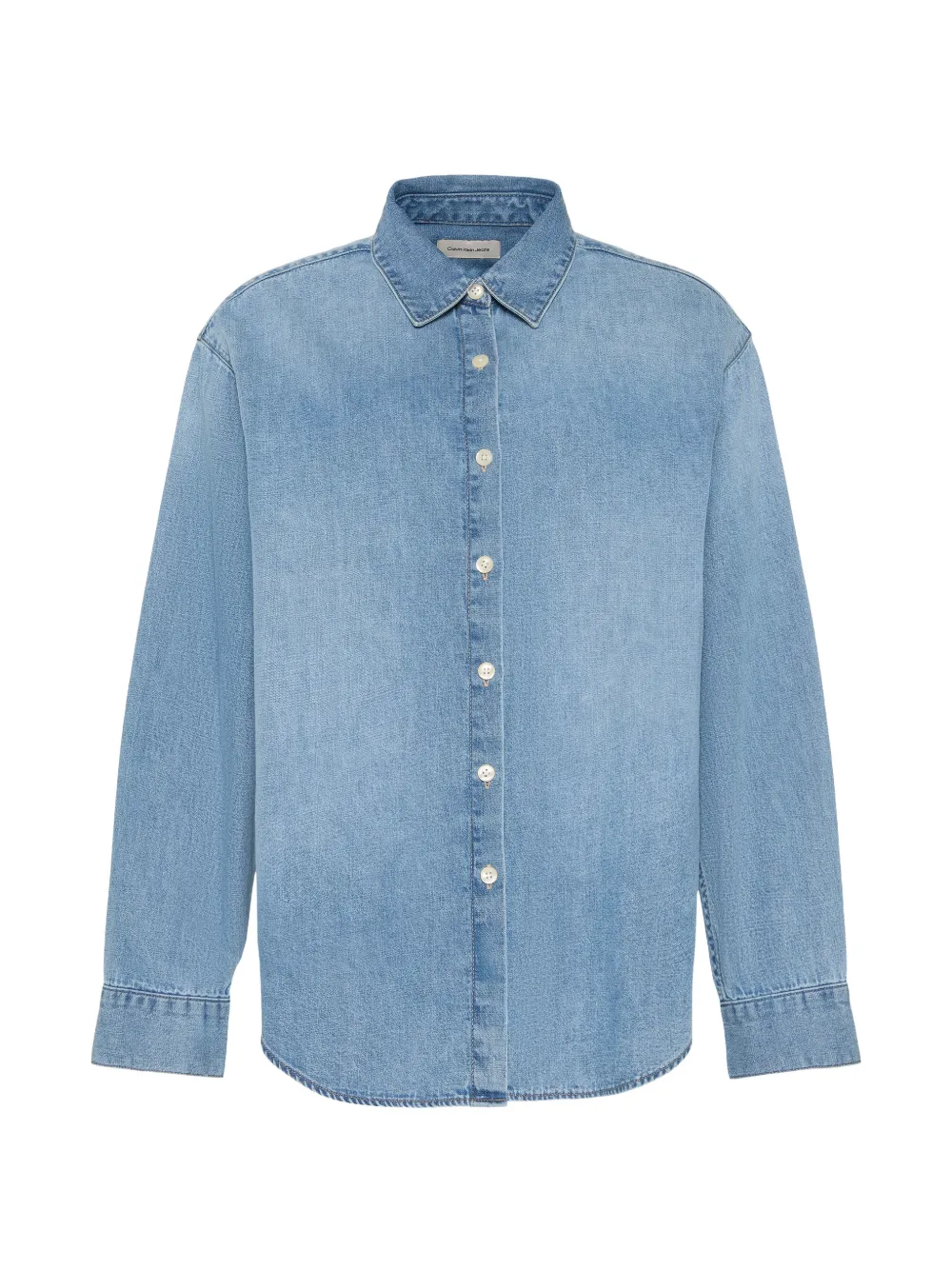 Calvin Klein button-down denim shirt - Blu