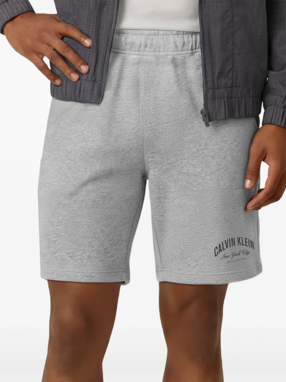 Calvin Klein Shorts met logoprint Grijs