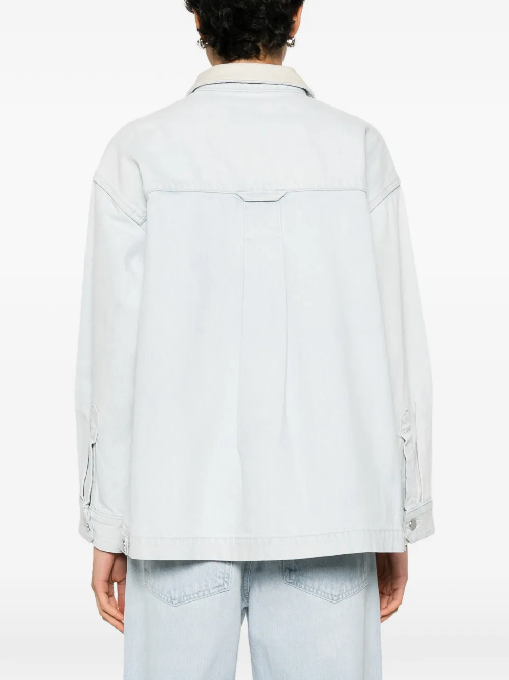 AGOLDE Denim jack met contrasterende kraag Blauw
