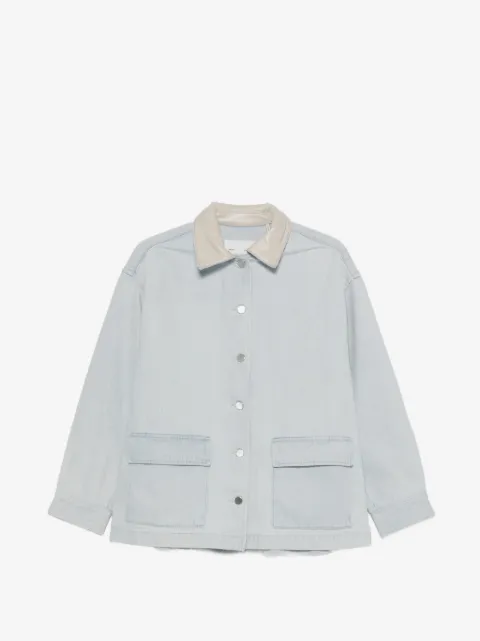 AGOLDE contrast-collar denim jacket