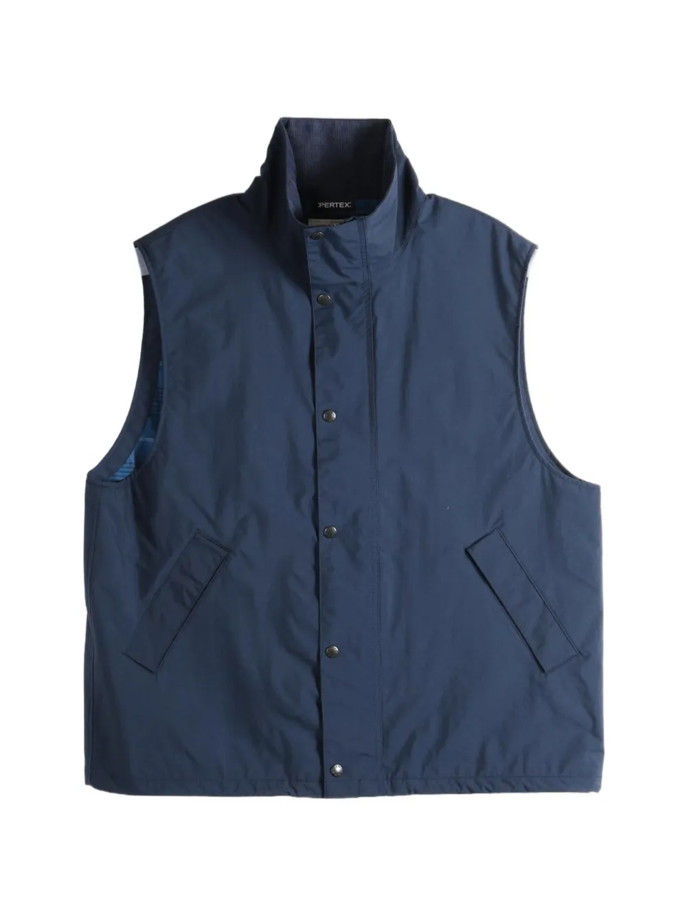 Nanamica high-neck press-stud gilet - Blu