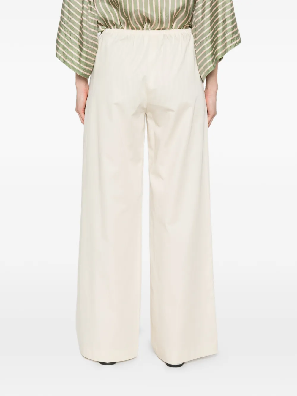 FRAME The Society broek met wijde pijpen Beige