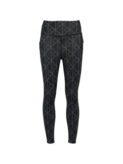 Calvin Klein monogram-print performance leggings