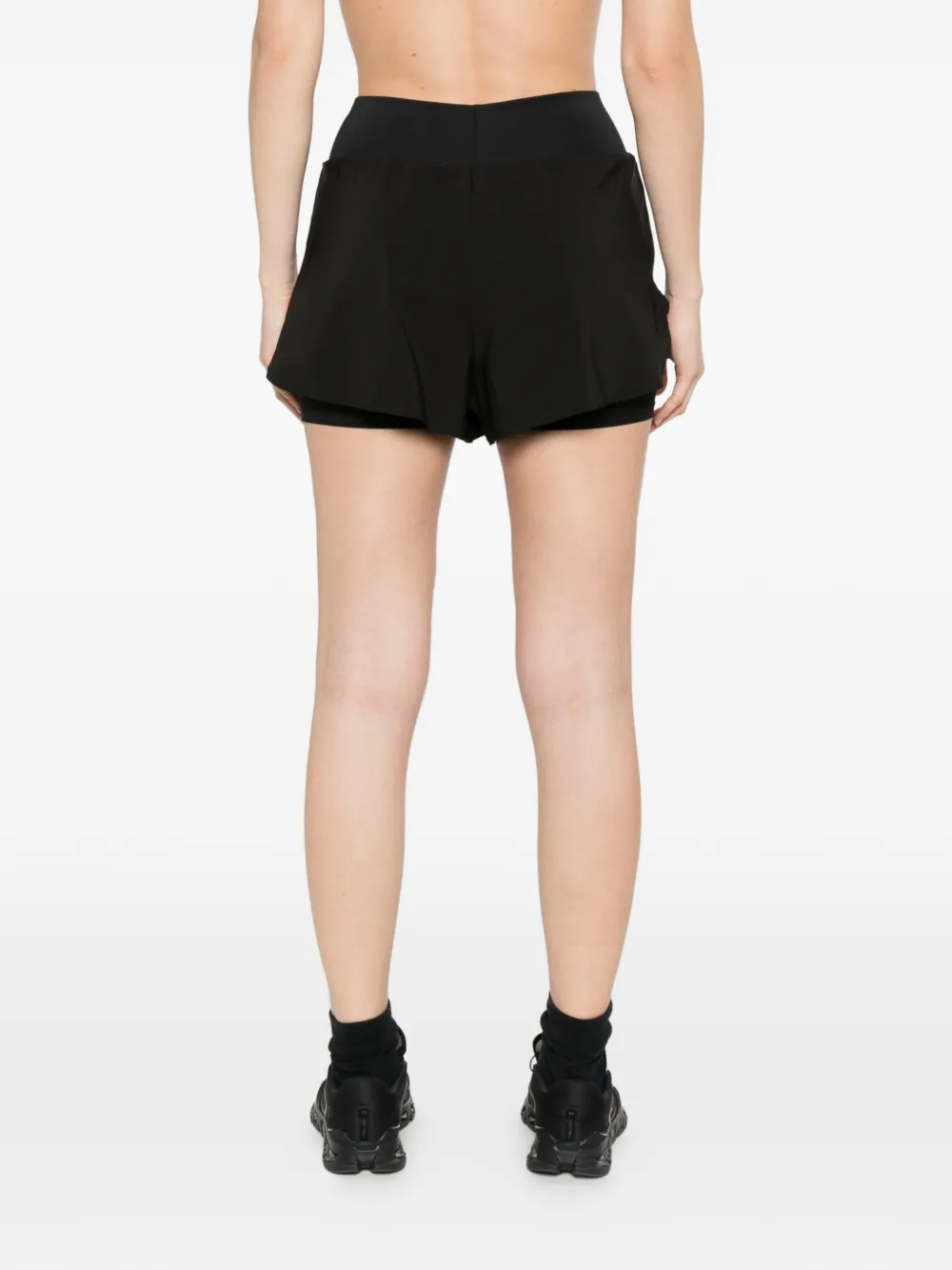 Calvin Klein Gelaagde shorts met logoprint Zwart
