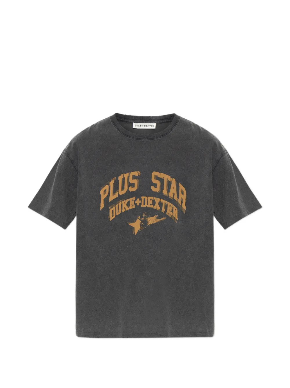 DUKE & DEXTER logo-print distressed T-shirt - Grigio