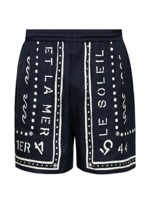 Balmain graphic-print shorts