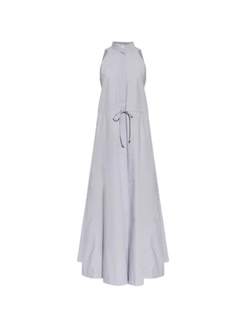 Emporio Armani drawstring-waist halterneck dress