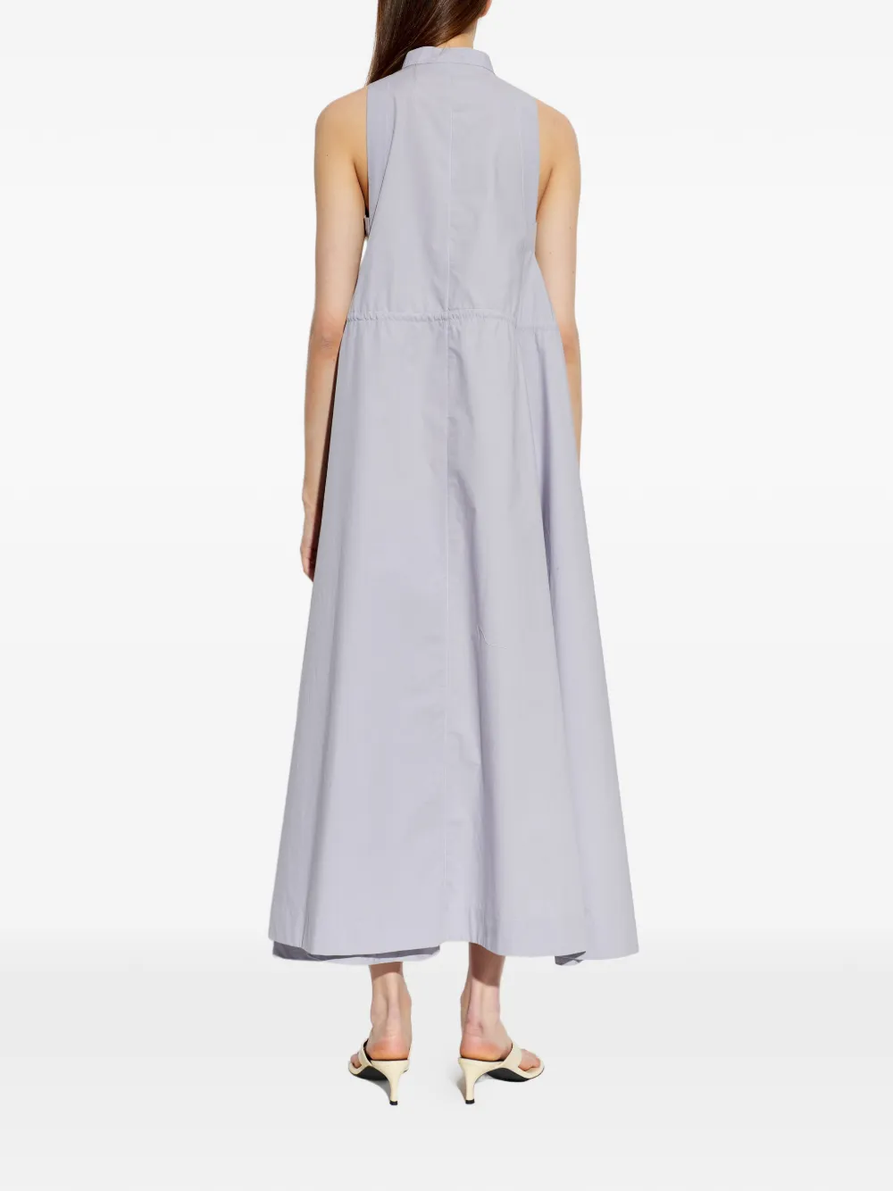 Emporio Armani Jurk met halternek en trekkoordtaille Paars