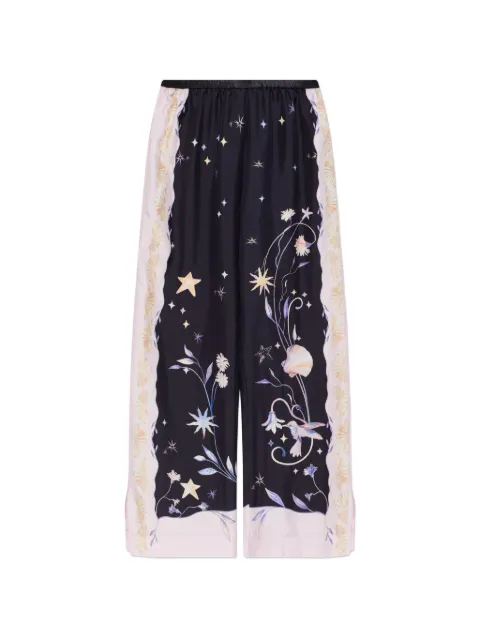 Forte Forte pantalones con estampado celestial