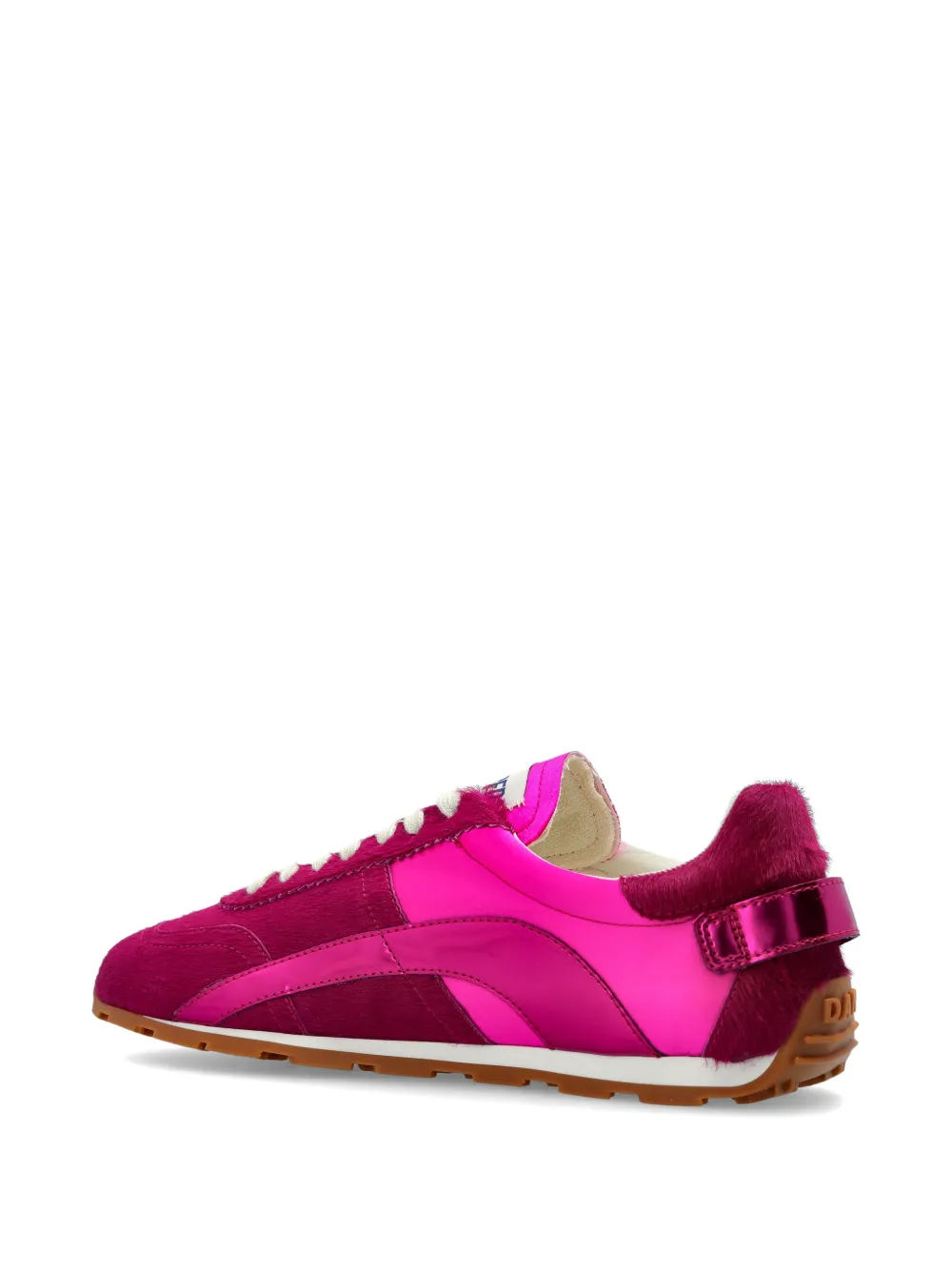 DSQUARED2 DC-642 pony-hair sneakers Roze