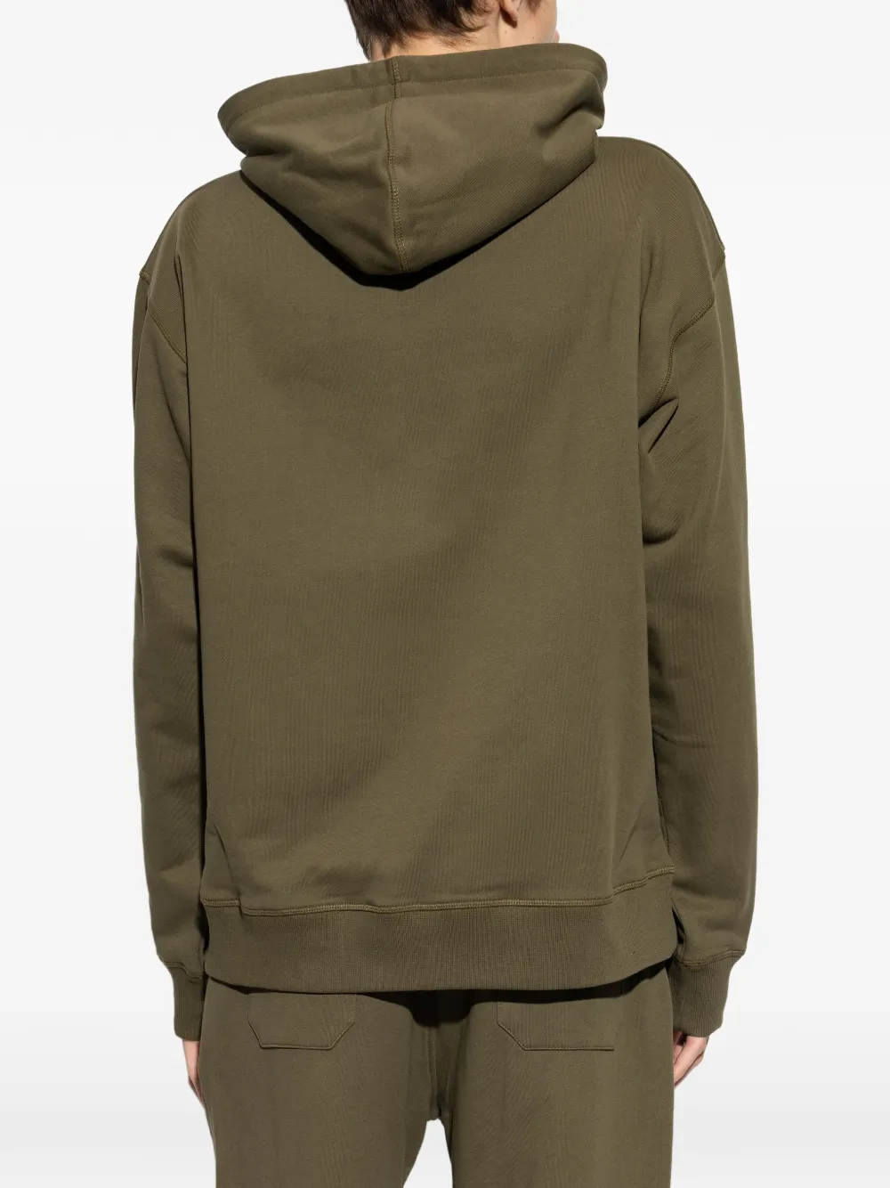 Balmain Hoodie met geborduurd logo Groen