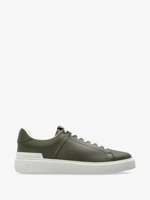 Balmain baskets B-Court à détail de logo en cuir