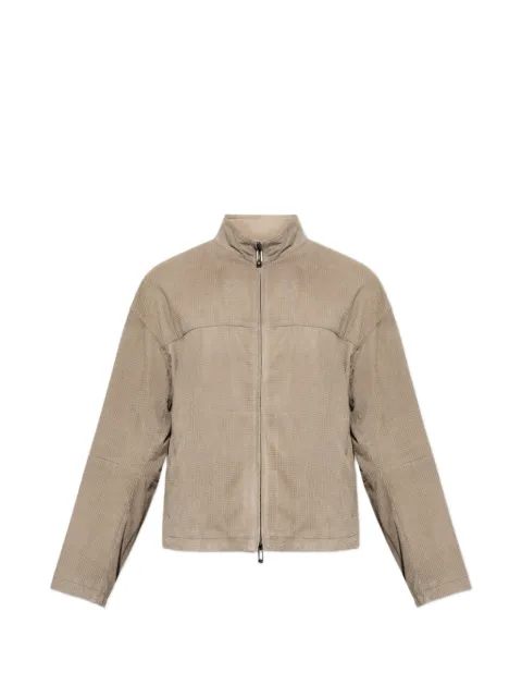 Emporio Armani perforated suede jacket