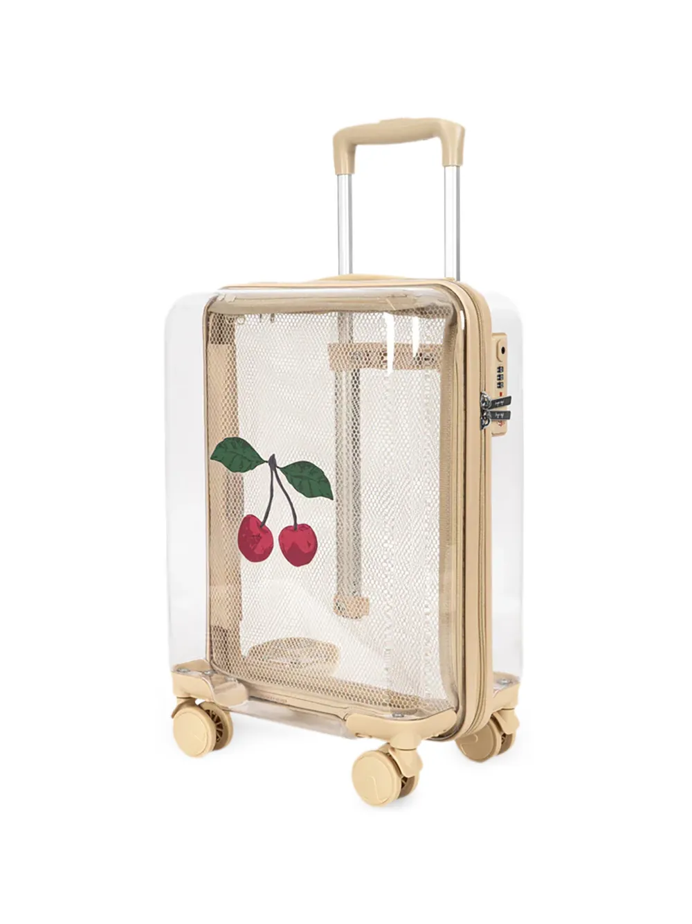 Konges Sløjd cherry-print suitcase - Toni neutri