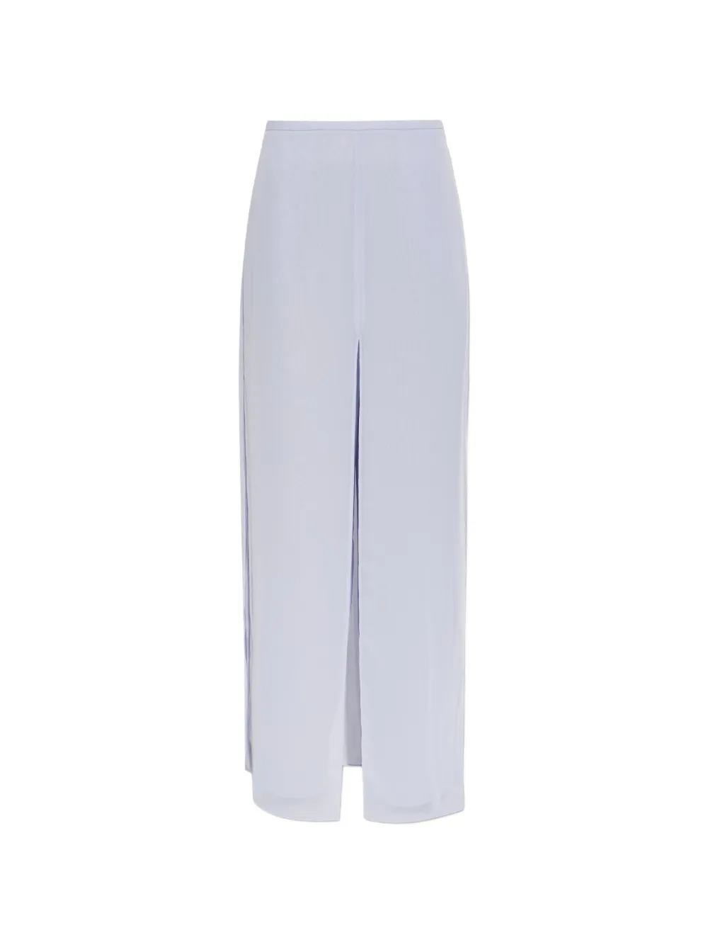 Emporio Armani slit-detail layered-design trousers - Viola