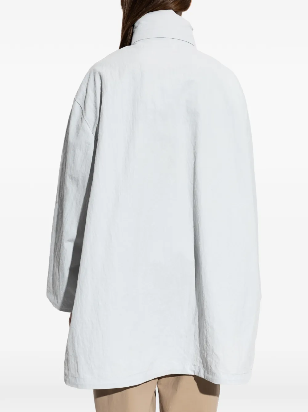 Emporio Armani Jas met hoge hals Blauw