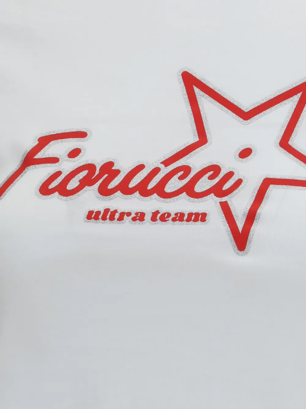 Fiorucci Cropped T-shirt met logoprint Wit