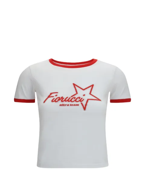 Fiorucci t-shirt crop à logo imprimé