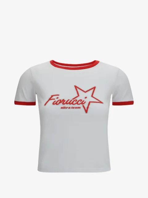Fiorucci logo-print cropped T-shirt