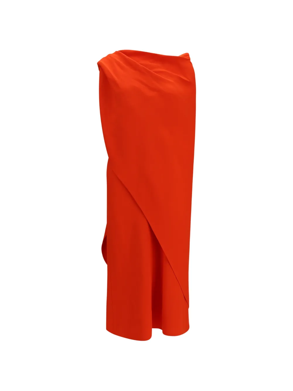 Balenciaga draped maxi dress - Arancione