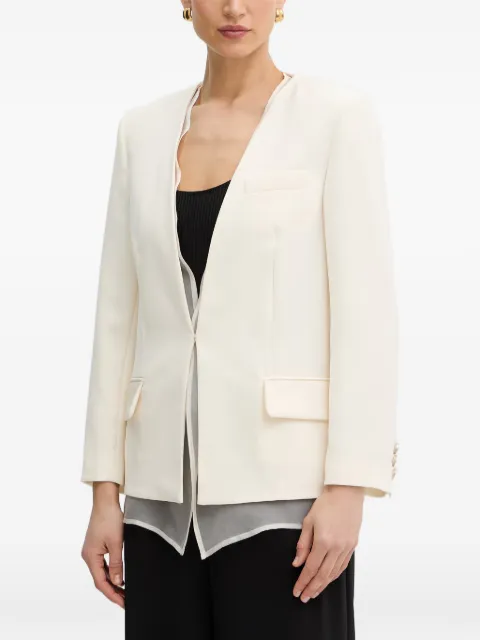 SIMONA CORSELLINI blazer Cady con detalle de organza