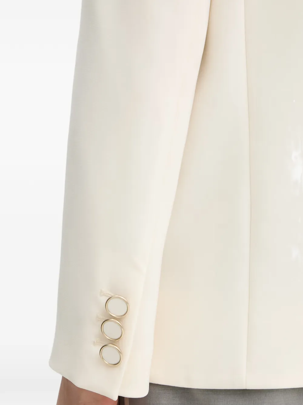 SIMONA CORSELLINI Cady blazer met organza detail Beige