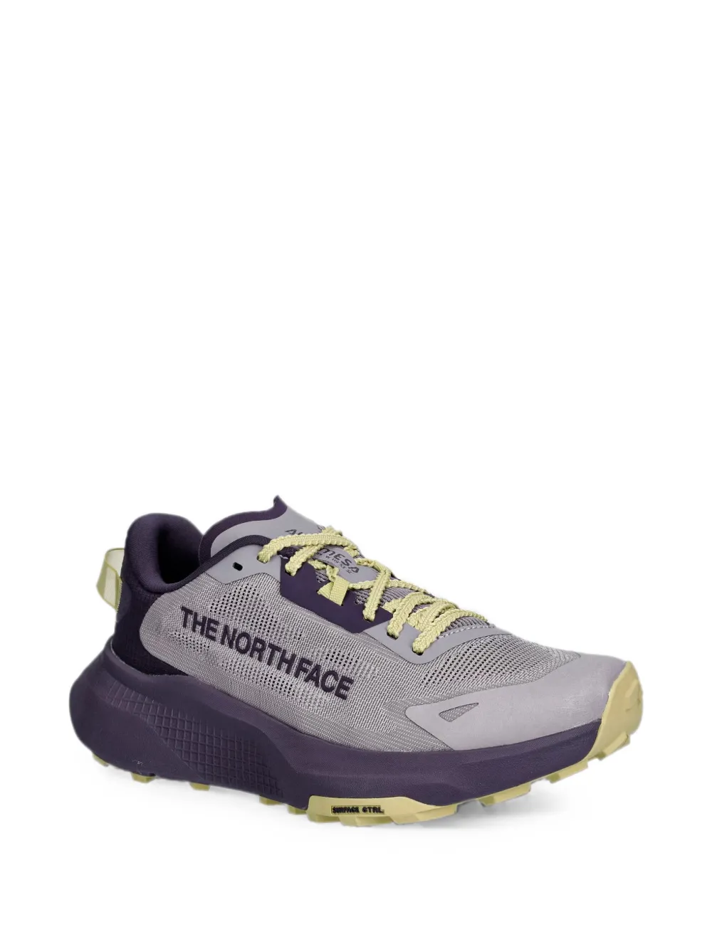 The North Face logo-print panelled sneakers Grijs
