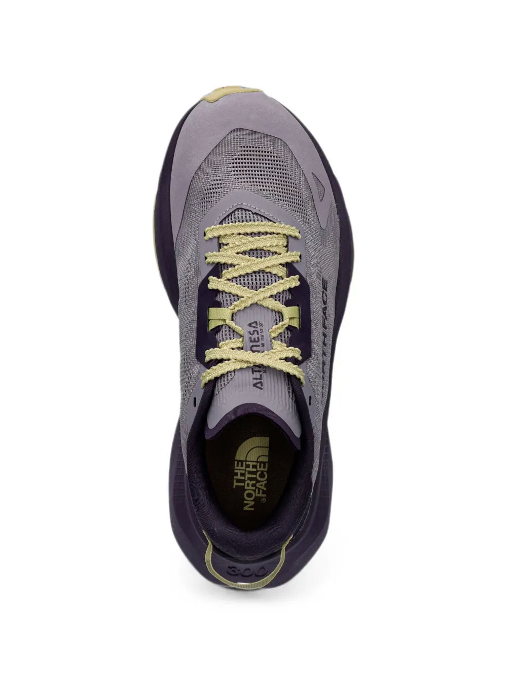 The North Face logo-print panelled sneakers Grijs