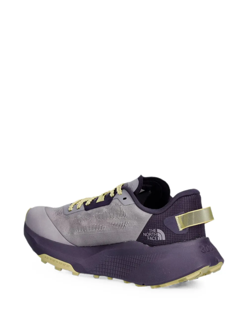The North Face logo-print panelled sneakers Grijs