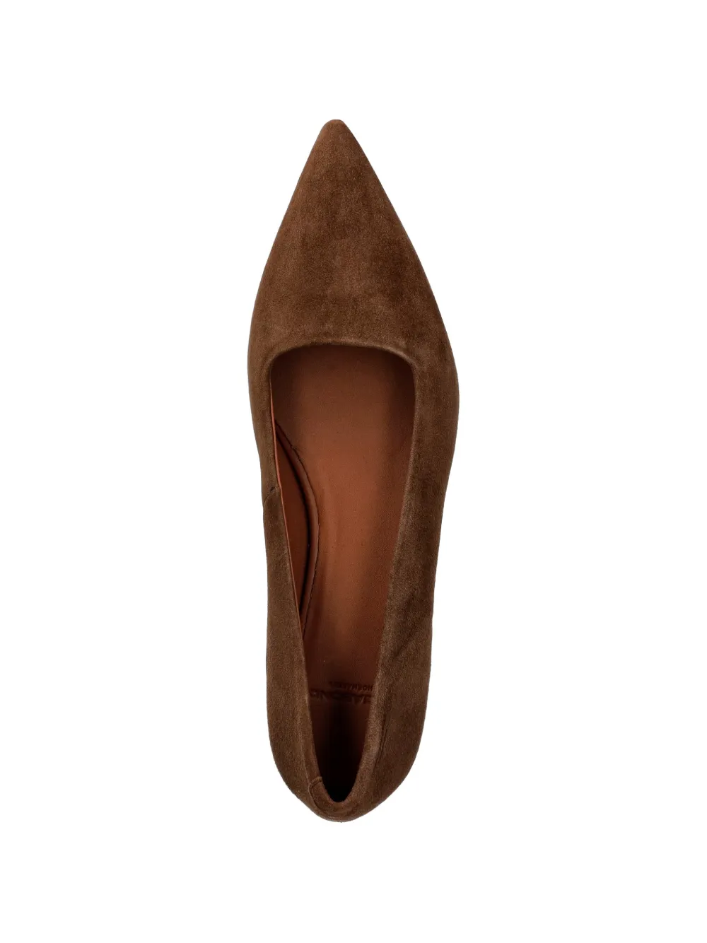 VAGABOND Hermine suède pumps met puntige neus Bruin