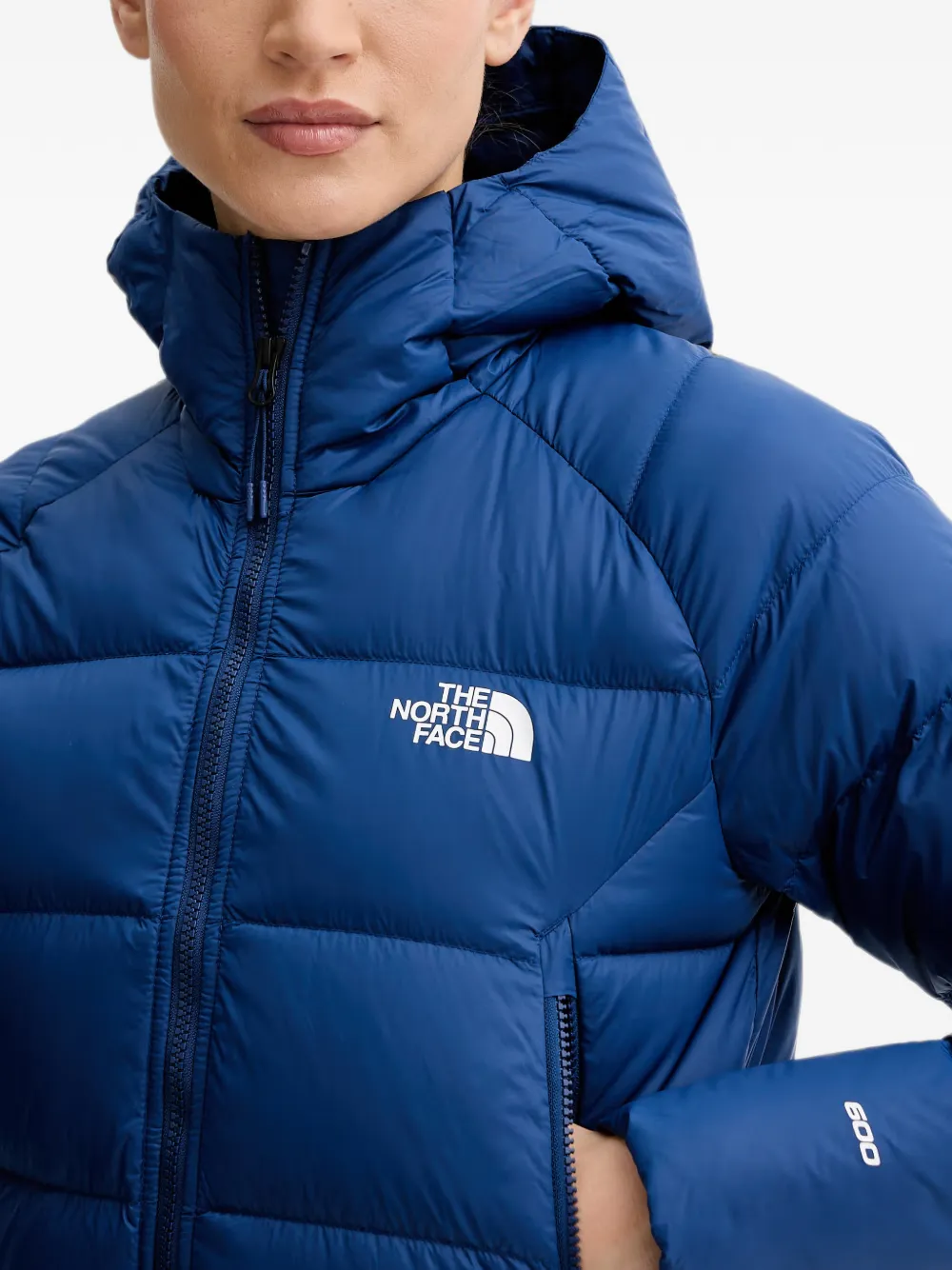 The North Face Hyalite gewatteerd donsjack met capuchon Blauw