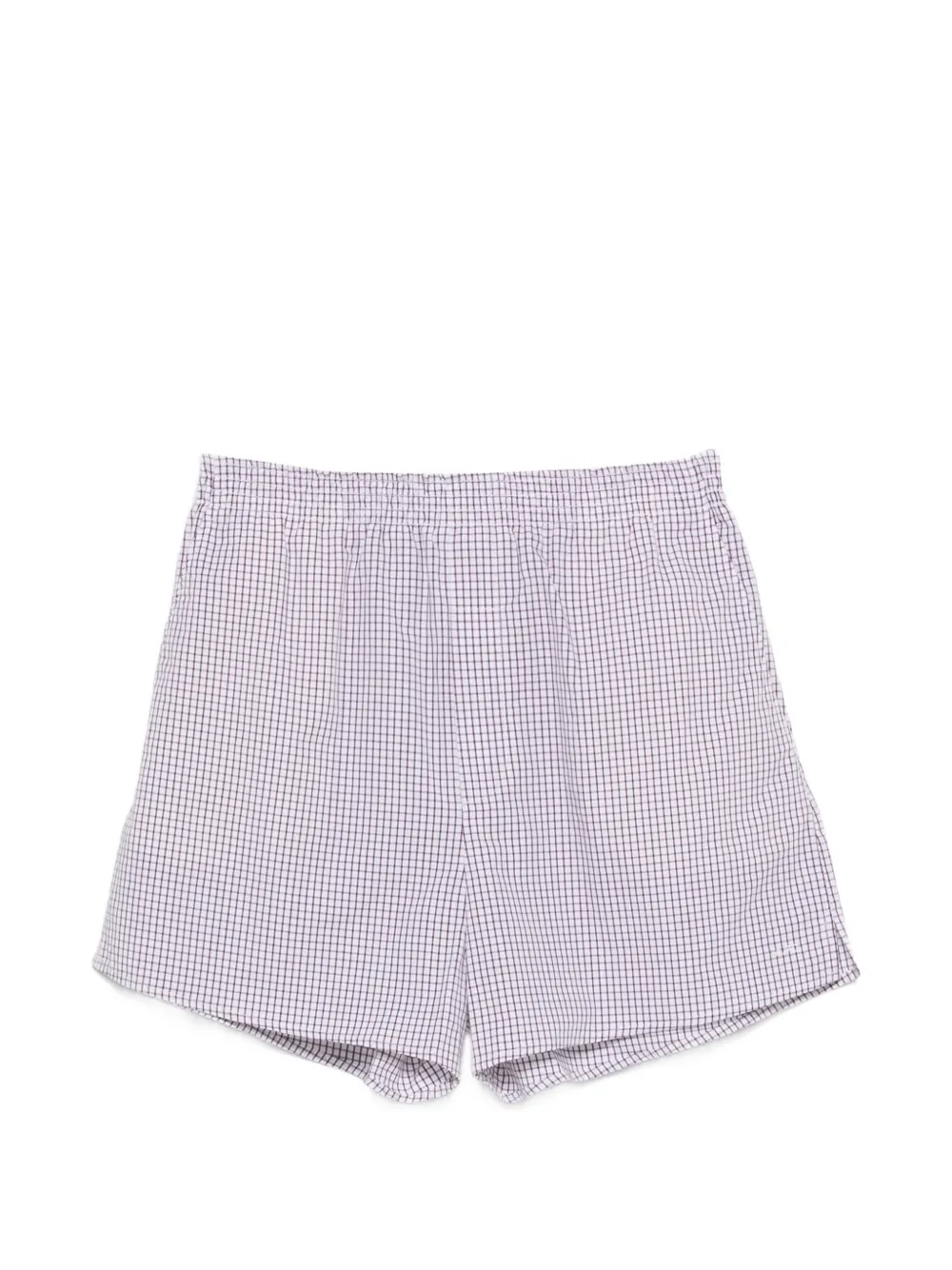 A.P.C. checked shorts - Bianco