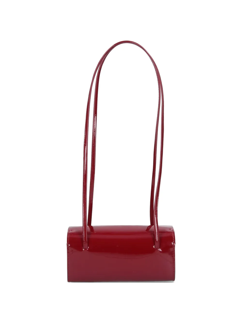FANE Mie patent-leather shoulder bag - Rosso