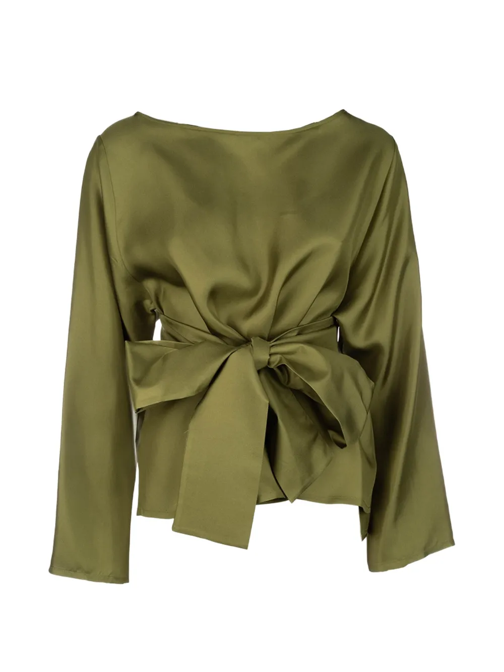 CO.GO crew-neck blouse - Verde