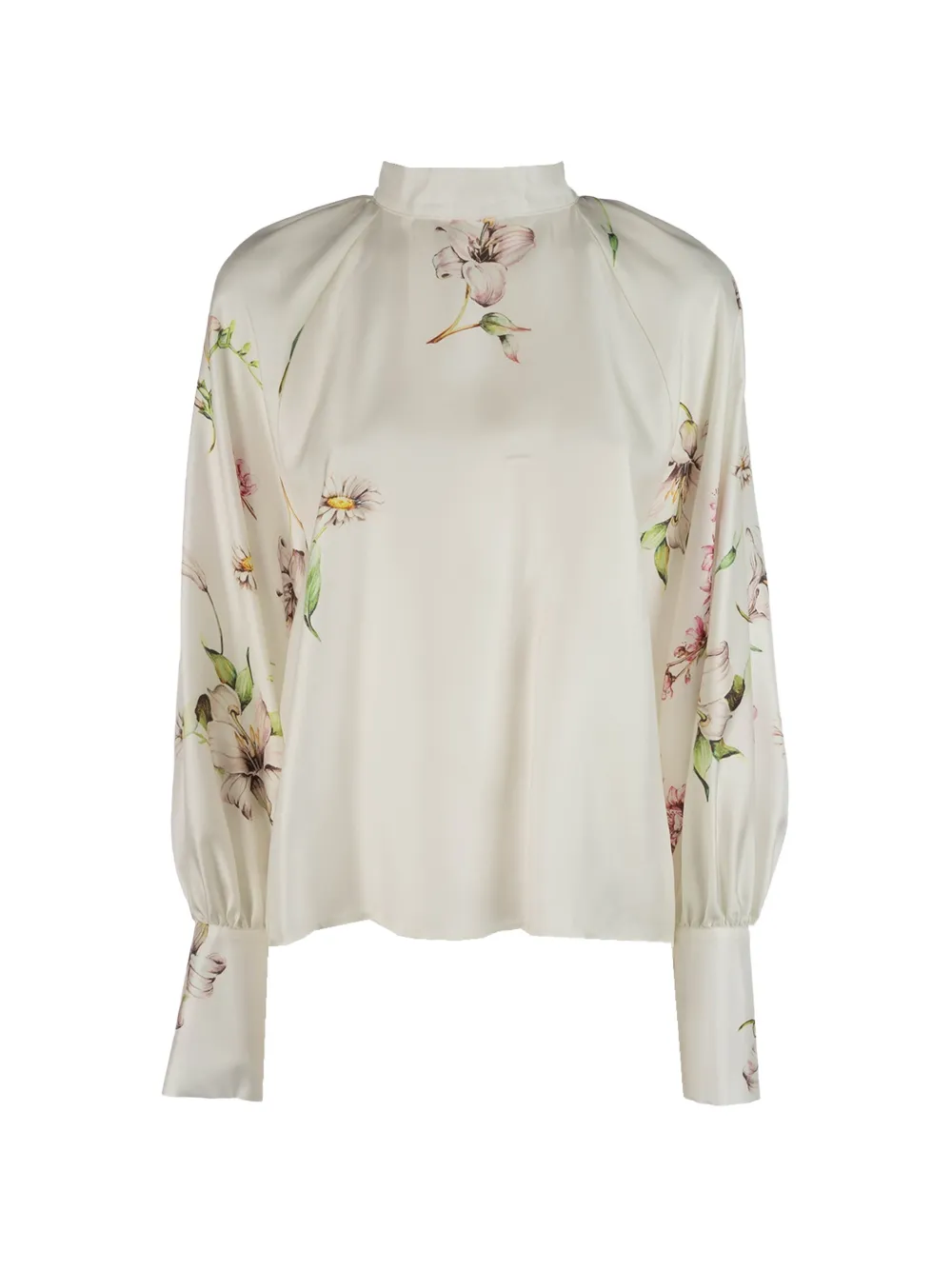 CO.GO floral-print blouse - Toni neutri