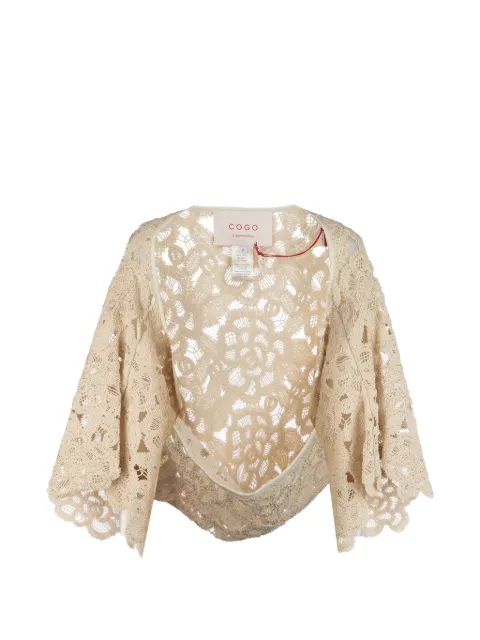 CO.GO floral-embellished jacket