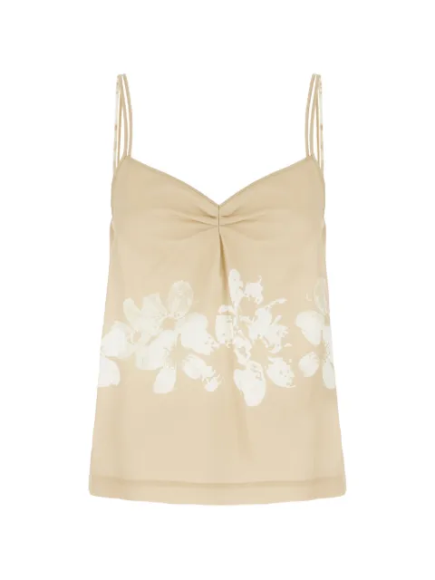 Iceberg floral-print linen top