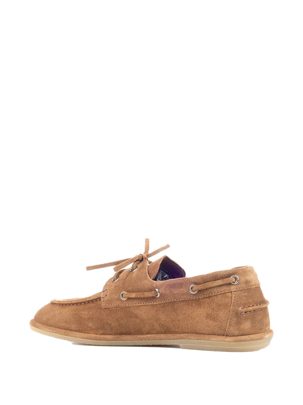 Officine Creative Love 001 suede boat shoes Bruin