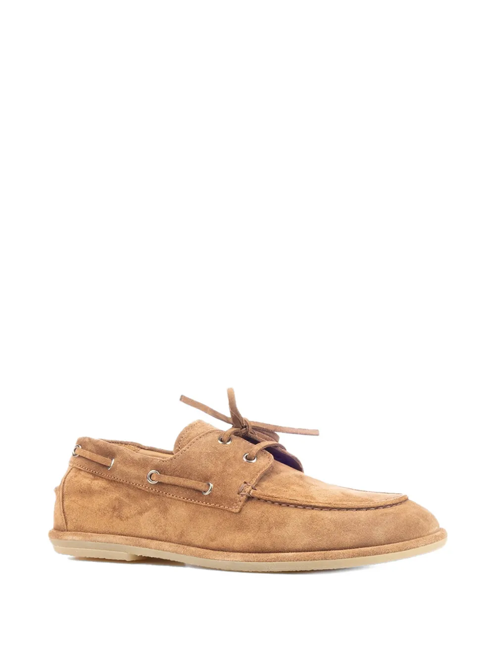 Officine Creative Love 001 suede boat shoes Bruin